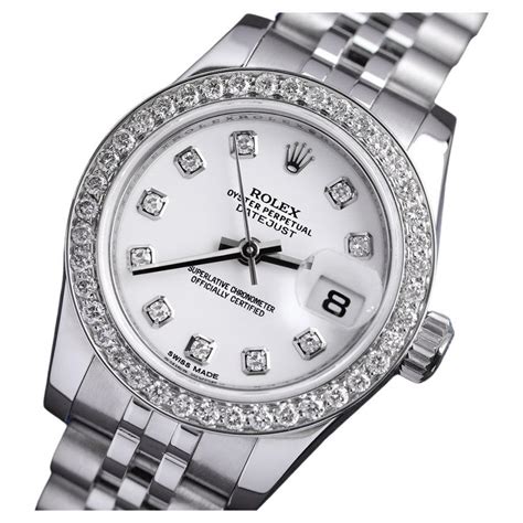 rolex datejust rosa con diamanti|Orologio Rolex Lady.